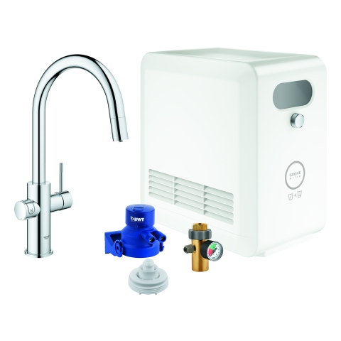 GROHE Starterkit GROHE Blue Professional 31325_2 C-Auslauf auszb. BT/WIFI chrom