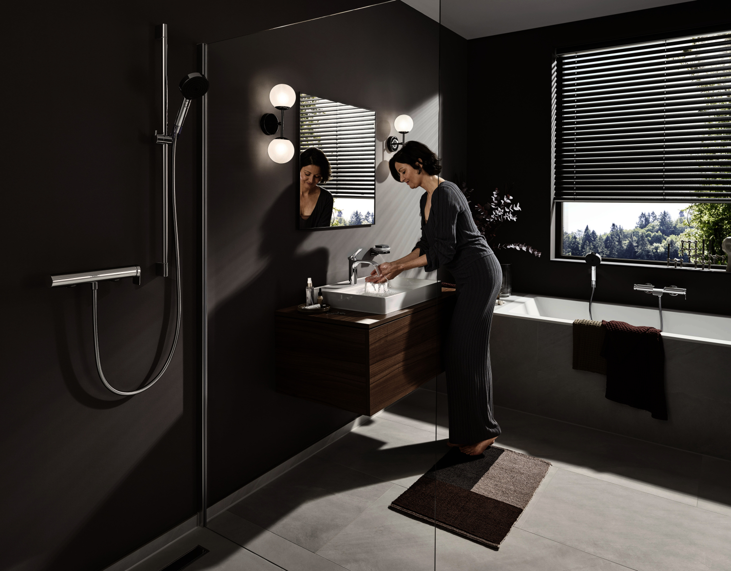 Hansgrohe Wannenmischer Aufputz Vivenis chrom