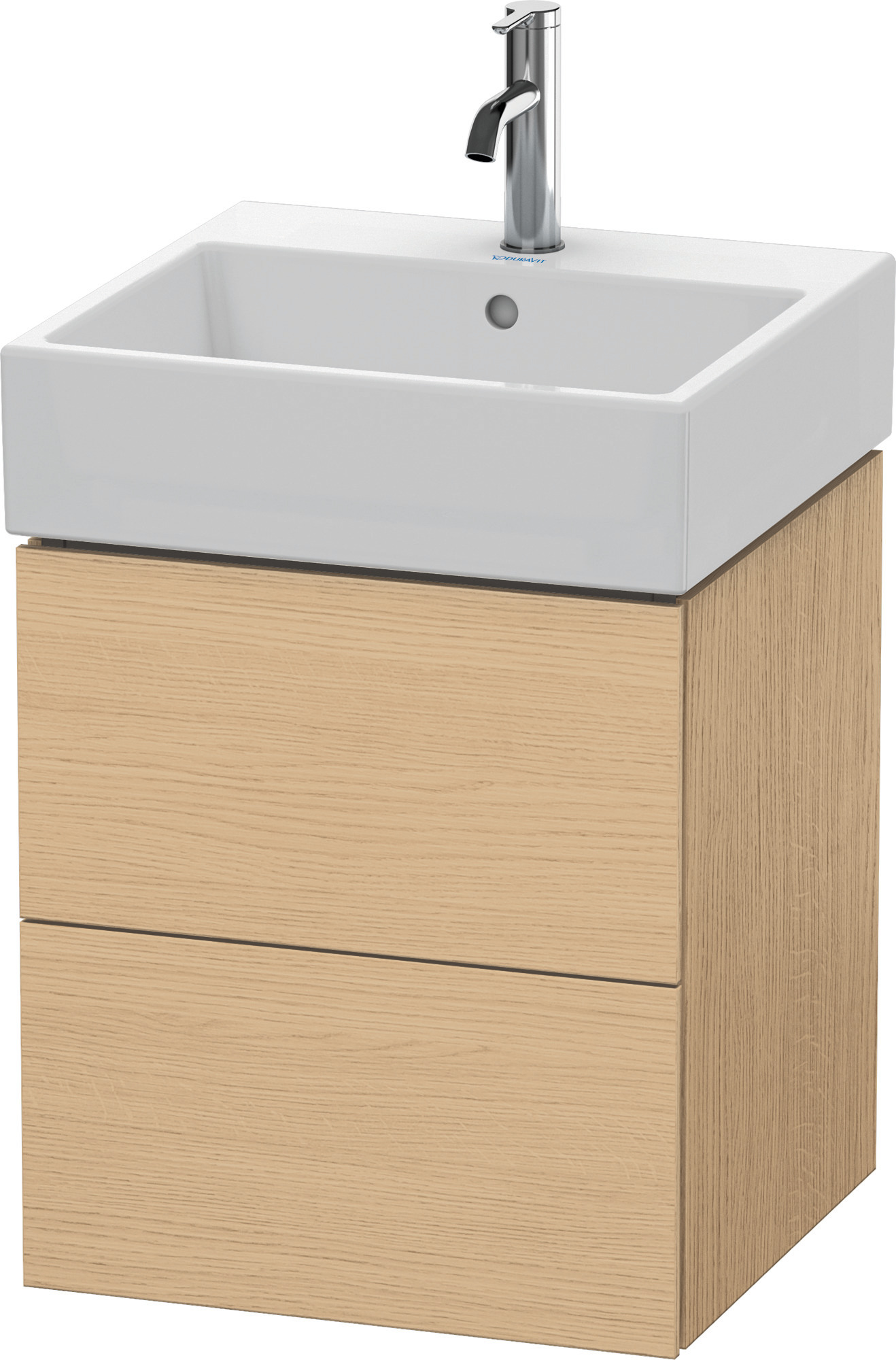 Duravit WTU L-Cube 544x484x459mm 2 Schubkästen, Eiche Natur