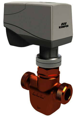 KEMPER KHS CoolFlow Kaltwasser-Reg.Vent. mit Stellantrieb 24V, AG DN 15