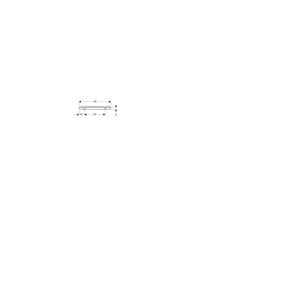 Geberit Renova Wandablage, 60x7x13,5cm, weiß KeraTect
