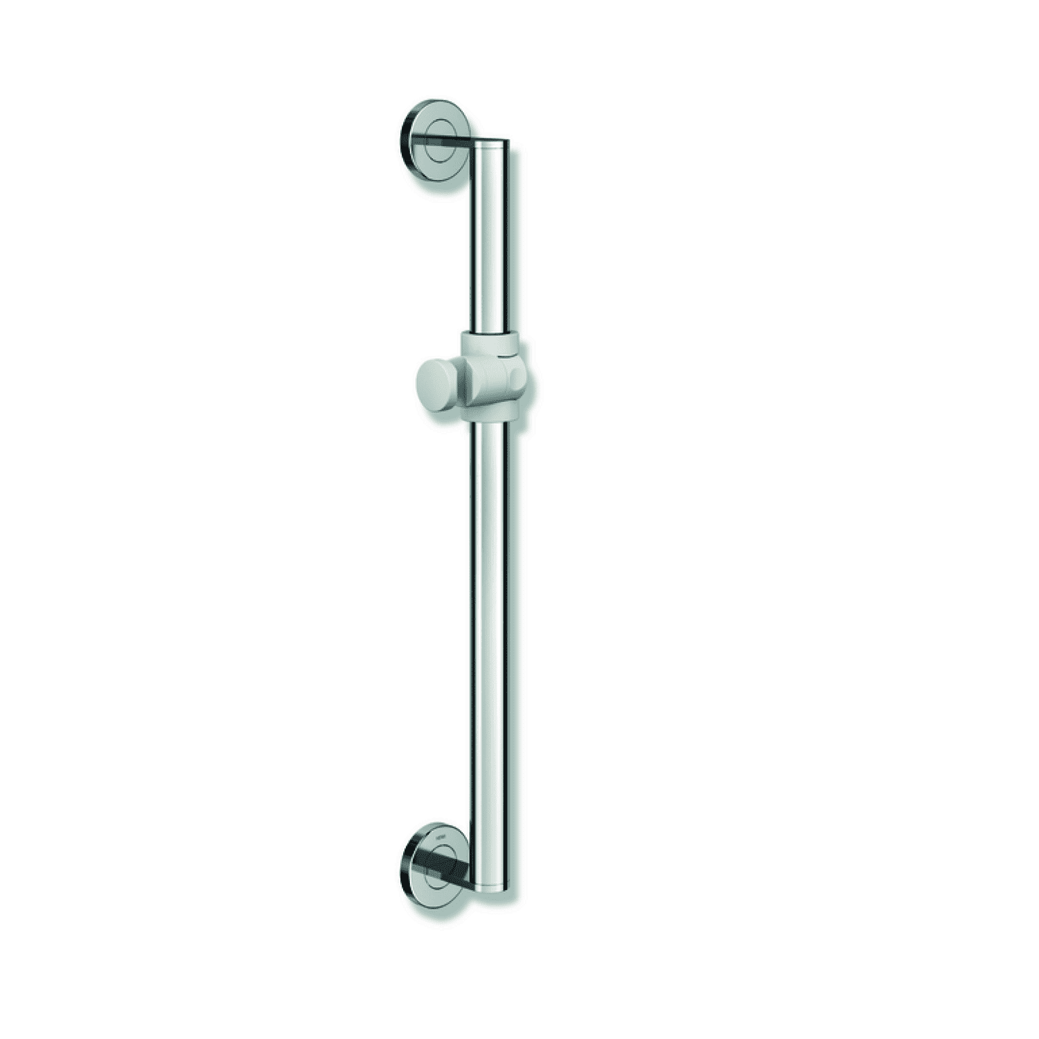 HEWI Brausehalterstange, d:32, L:600, chrom signalweiß