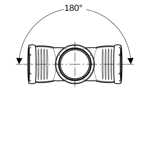 Geberit Silent-Pro Bogenabzweig 2-fach 87,5Gr d110/110/110