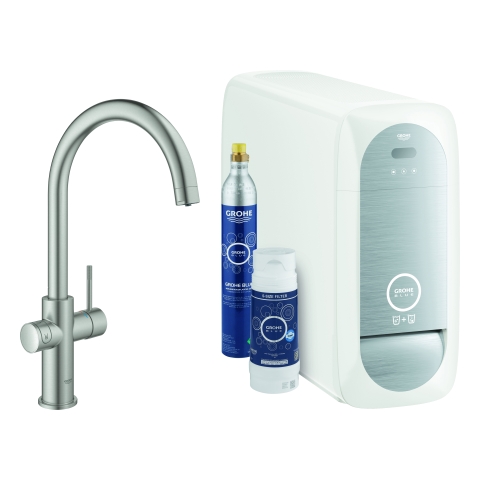 GROHE Starterkit GROHE Blue Home 31455_1 Bluetooth/WIFI C-Auslauf supersteel