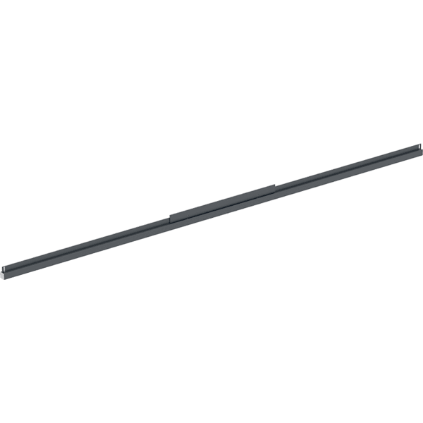 Geberit Lichtleiste un. f. Option Plus, eckig Lichtspiegel B:120cm, schwarz-matt /alu.