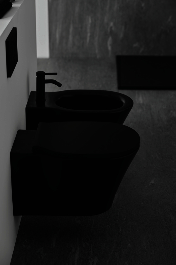 IS Wand-WC Connect Air Randlos 360x540x350mm Schwarz