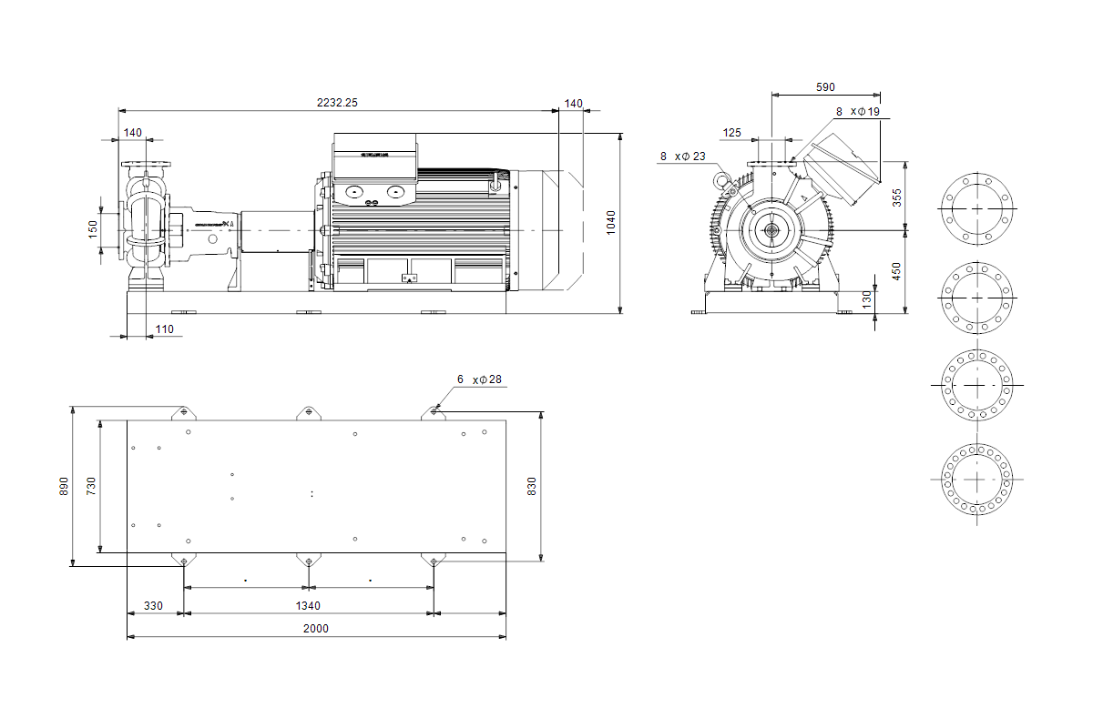 GRUNDFOS Normpumpen Standard NK 125-315/317AA2F2AESBQQEYW1