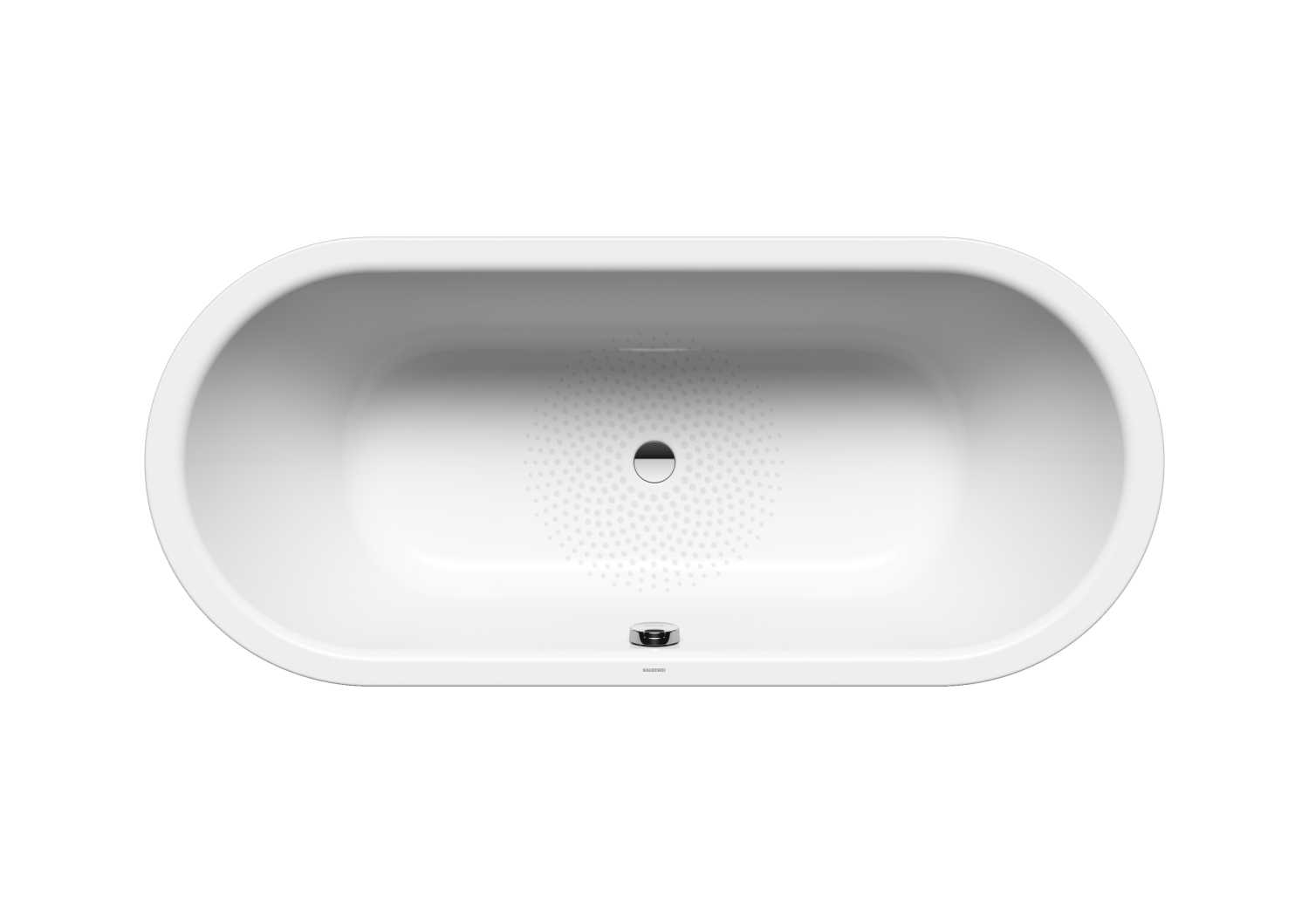 KA BW CLASSIC DUO OVAL Mod.113,1700x750 mm,alpinweiß,Perl-Effekt,Antislip