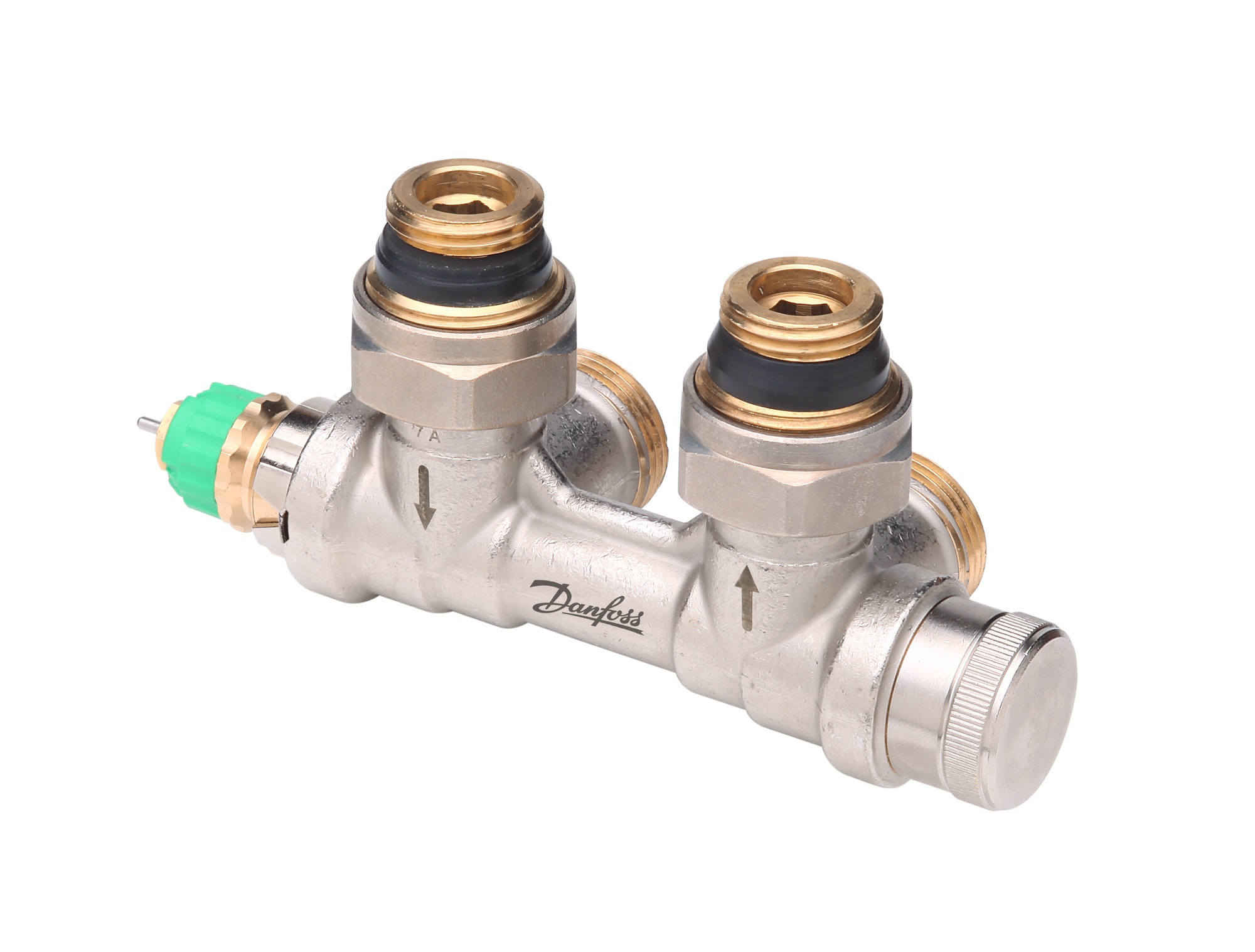 Danfoss dyn. VHS-DV Fühler links Eck, Ventileinsatz im RL für HK mit 1/2"