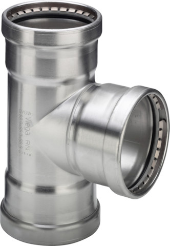 Viega T-Stück Sanpress Inox XL 2318XL in 64,0mm Edelstahl