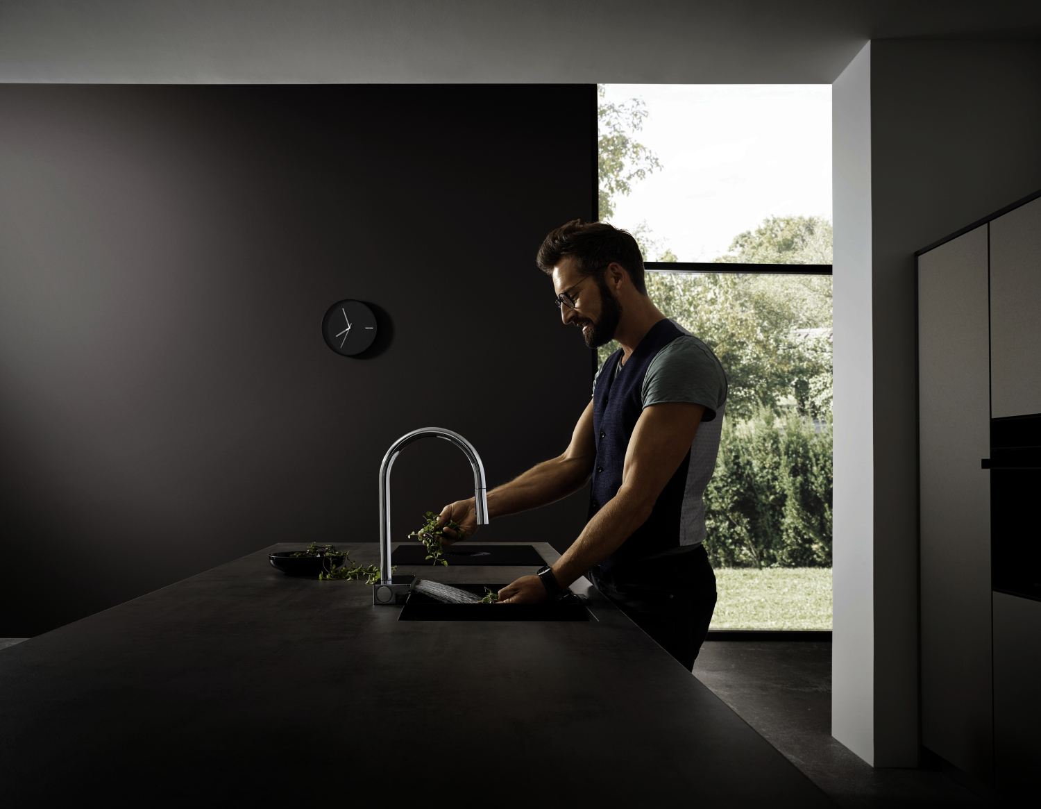 Hansgrohe Spültischmischer 170 Aquno Select M81 Ausziehbrause 3jet chrom