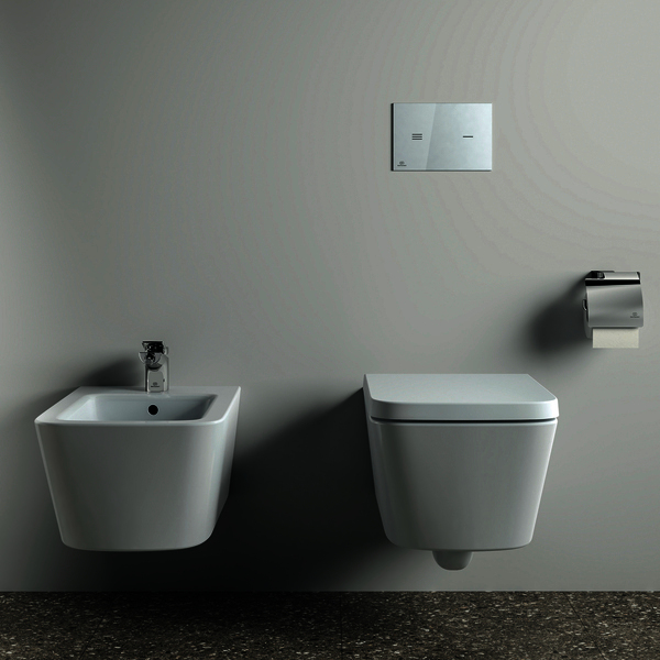 IS Wandtiefspül-WC Blend Cube AquaBlade 355x540x350mm Weiß
