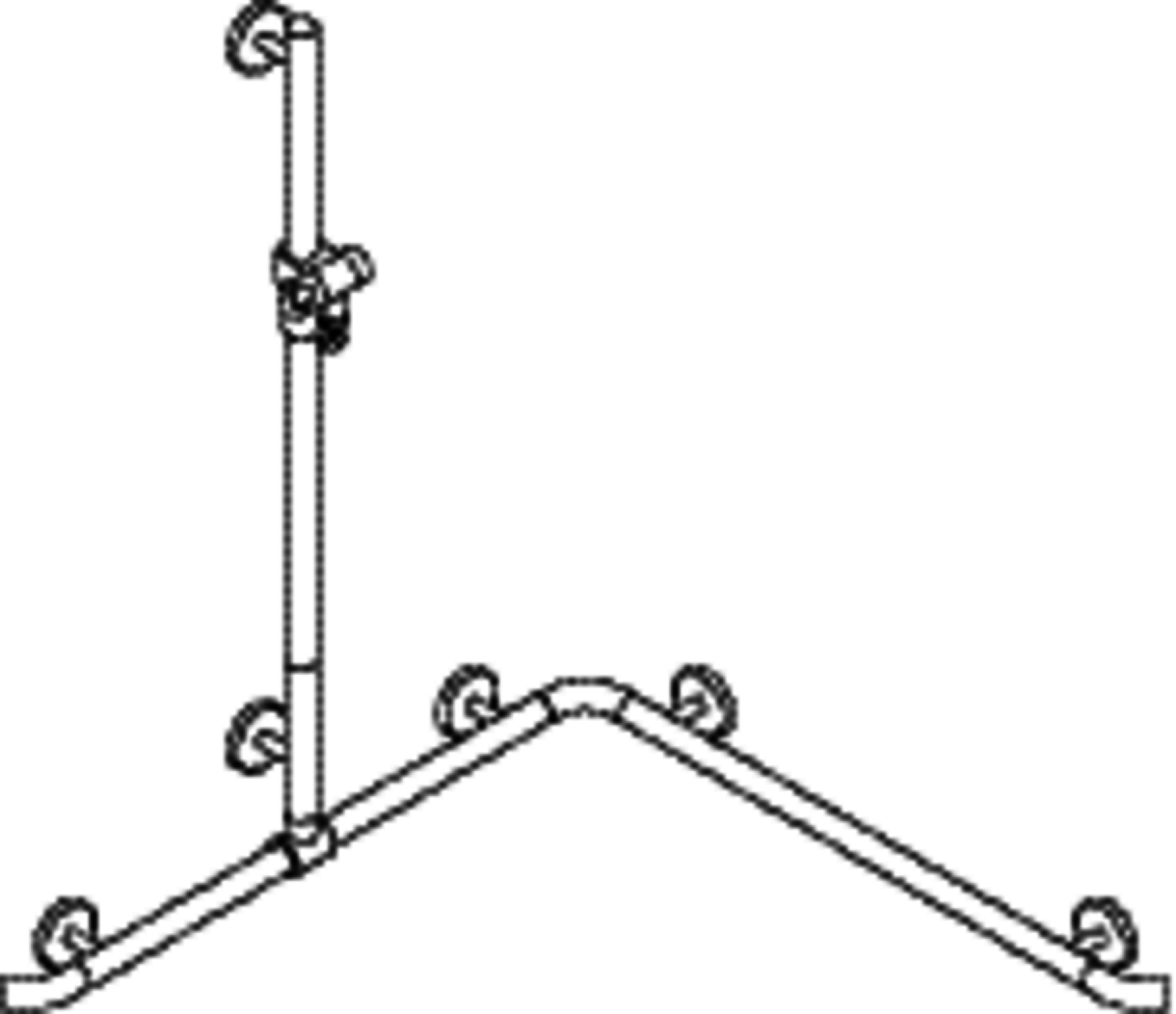 HEWI DUHA m.Br.H.St.,AM1:1100, W1/2:962, Br.H. in 98, Kst., chromoptisch besch.