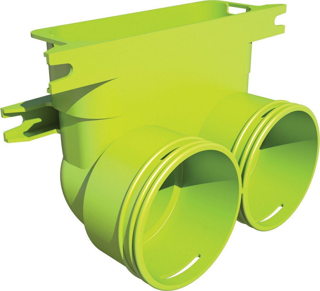 BOSCH Zubehör Wohnungslüftung RRB 75-3 Verbinder 90Gr Rundrohr/Flachkanal, 1 ST