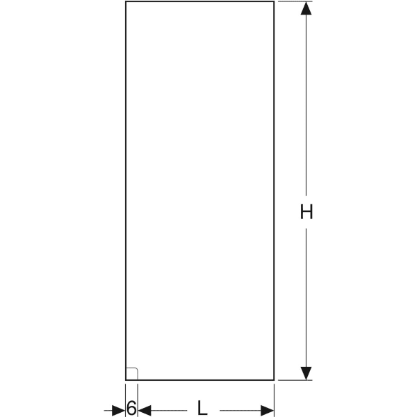 Geberit ONE Walk-in-Duschwand 99x200cm