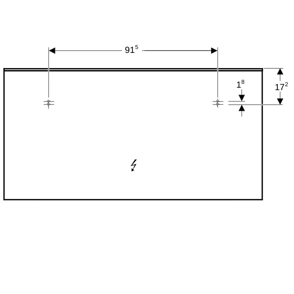 Geberit Xeno2 Lichtspiegel mit direkter und indirekter Beleuchtung, 140x71x5,5cm