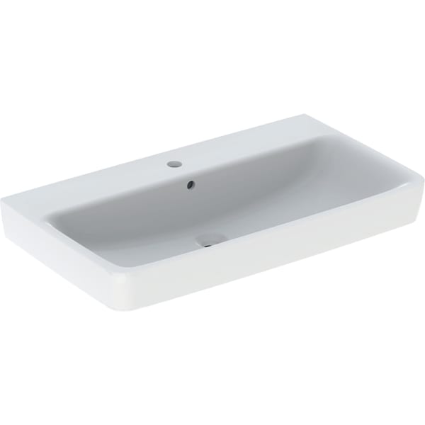 Geberit Renova Plan Waschtisch, 85x48cm m. Hl., m. Ül., weiß, KeraTect Geberit Renova Plan Waschtisch, 85x48cm m. Hl., m. Ül., weiß, KeraTect