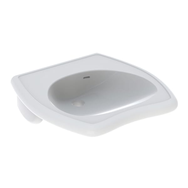 Geberit Vitalis WT, barrierefrei, 55x55cm o. Hl., m. Ül., weiß, KeraTect