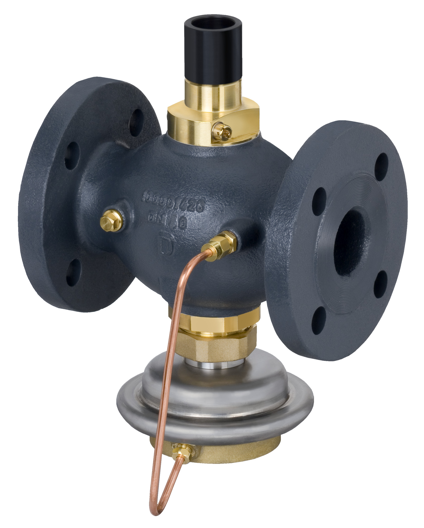 Danfoss Vol.-stromreg. mit Stellv. AVQM DN40, Kvs 20,0, PN25, GGG-40,3, Flansch
