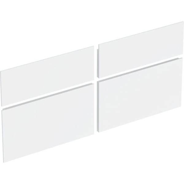 Geberit Set Schubladenfront für Xeno2 US 2 Schubladen, Breite WT 120 cm, weiß