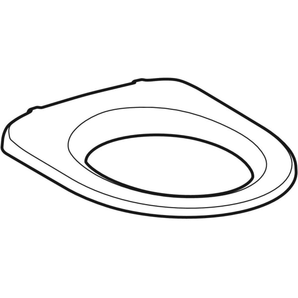 Geberit iCon WC-Sitzring, barrierefrei Befestigung von oben, weiß