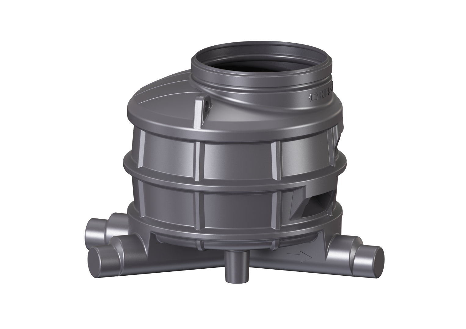 KESSEL-Standardschacht GT LW1000 H: 1070,DN150/200,1 Zulauf,re.,45 Grad