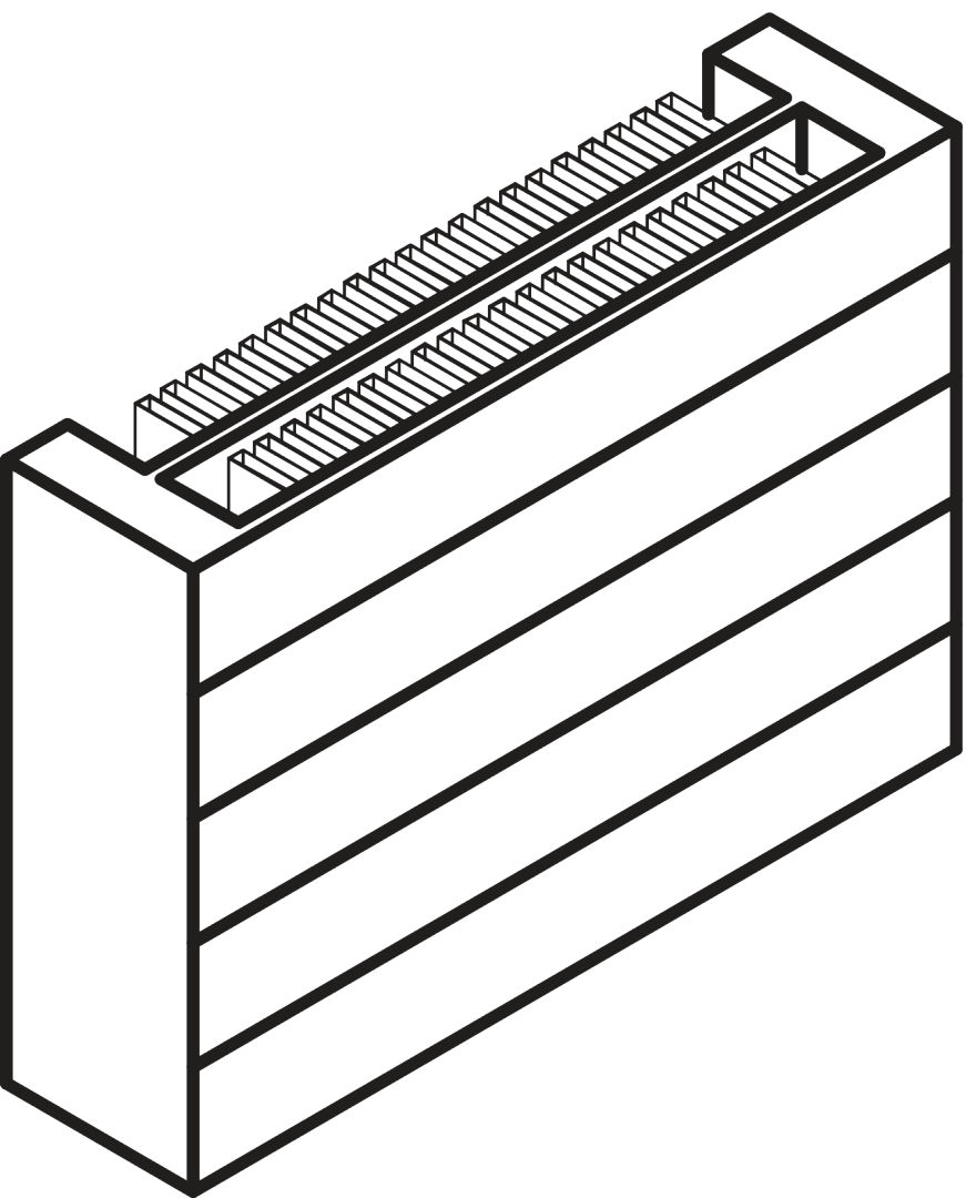 Kermi Heizwand HHN Typ22 BH350x122x6000 QN7728,weiß,6bar,m.Abd.,AB 12,LH260