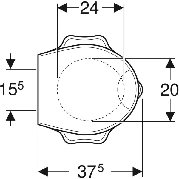 Geberit Bambini WC-Sitz für Kinder m. Stützf. Schildkrötendesign, verkehrsgelb