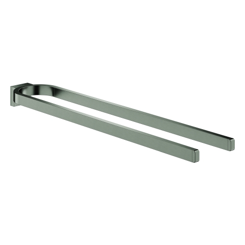 GROHE Handtuchhalter Selection 41059 2-armig hard graphite gebürstet