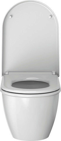 DU WC-Sitz mit Absenkautomatik Scharniere edelstahl, lang, weiß