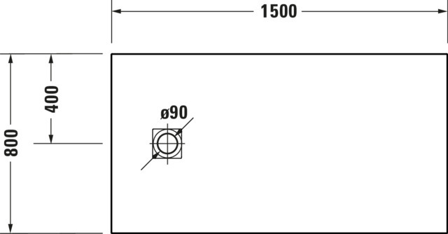 DU Sustano Duschwanne R.Ek 1500x800x30 Mineralguss,Hellgrau Matt