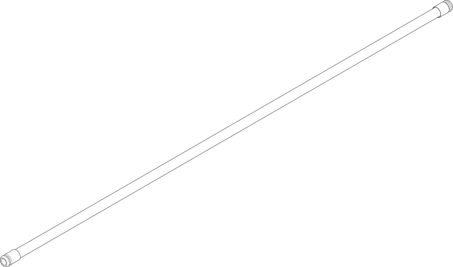 DO Anschlussrohr ERSATZTEILE 04282202500 D 12 x 640 mm