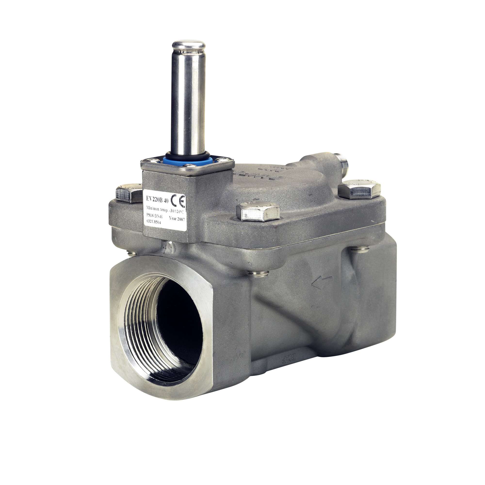 Danfoss Magnetventil, EV220B, Kv 24,00 m3/h, NC, G, 1 1/2, FKM