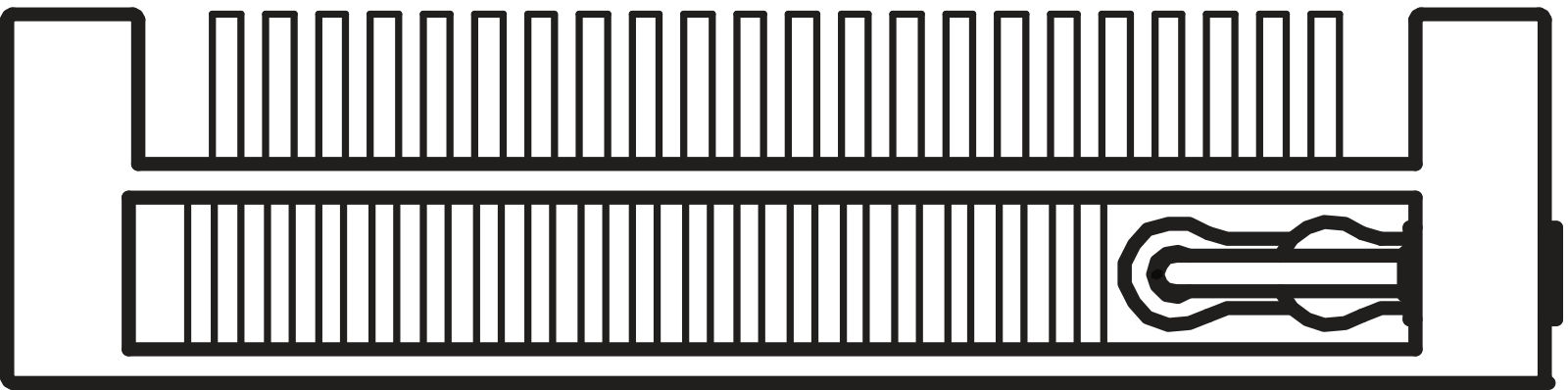 Kermi V-Konvektor Typ22 BH280x122x900mm QN1039,RAL9016,6 bar,m. Abd.,Vent. re