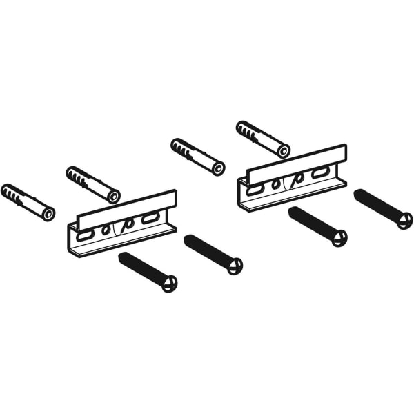 Geberit Aufhängeplatten Befestigungs Set für Spiegelschrank