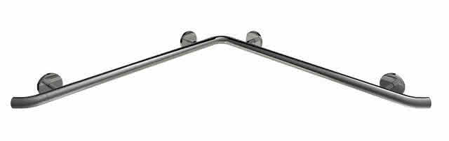 HEWI Dusch-Wannenhdl.,W1:800mm,W2:560mm, d:33mm, Kst., chromoptisch beschichtet