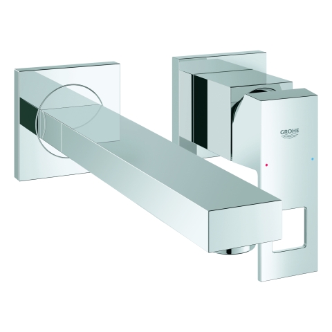 GROHE 2-Loch-WT-Wandbatterie Eurocube 23447 Fertigmontageset chrom