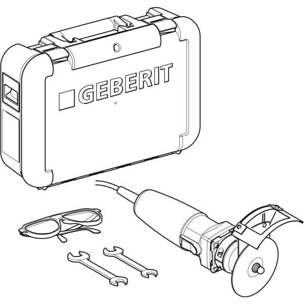 Geberit RE 1 Elektro-Rohrentgrater in Koffer d15-108 230V 50Hz
