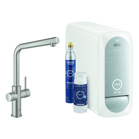 GROHE Starterkit GROHE Blue Home 31454_1 Bluetooth/WIFI L-Auslauf supersteel