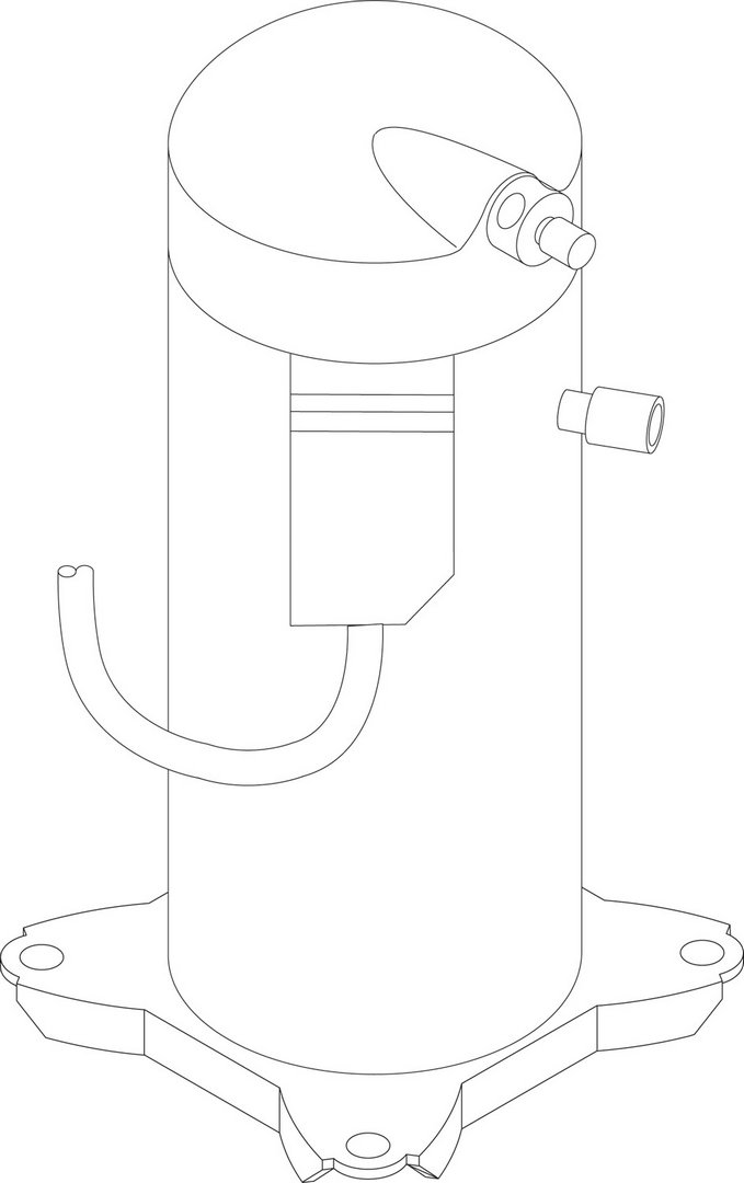 BOSCH Ersatzteil TTNR: 87382000570 Kompressor AEH-52 3ph