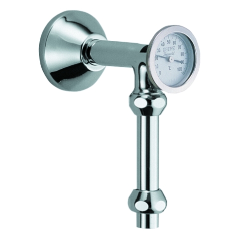 GROHE Abgangsbogen 12440 mit Thermometer m. Quetschverschraubungen 1/2x3/4" chrom