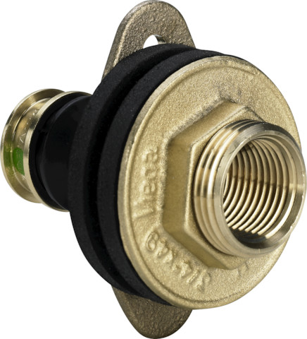 Viega Wanddurchführung mit SC Raxofix 5332.31 in 16mmxRp1/2xG3/4x30mm Sibr