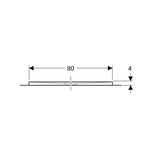 Geberit Olona Duschwanne 120 x 80 cm rechteckig, mit Dichtvlies, weiß matt