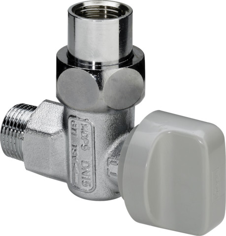 Viega Gasgeräte-Kugelhahn TAE G2109T in R1 x Rp1 Messing verchromt