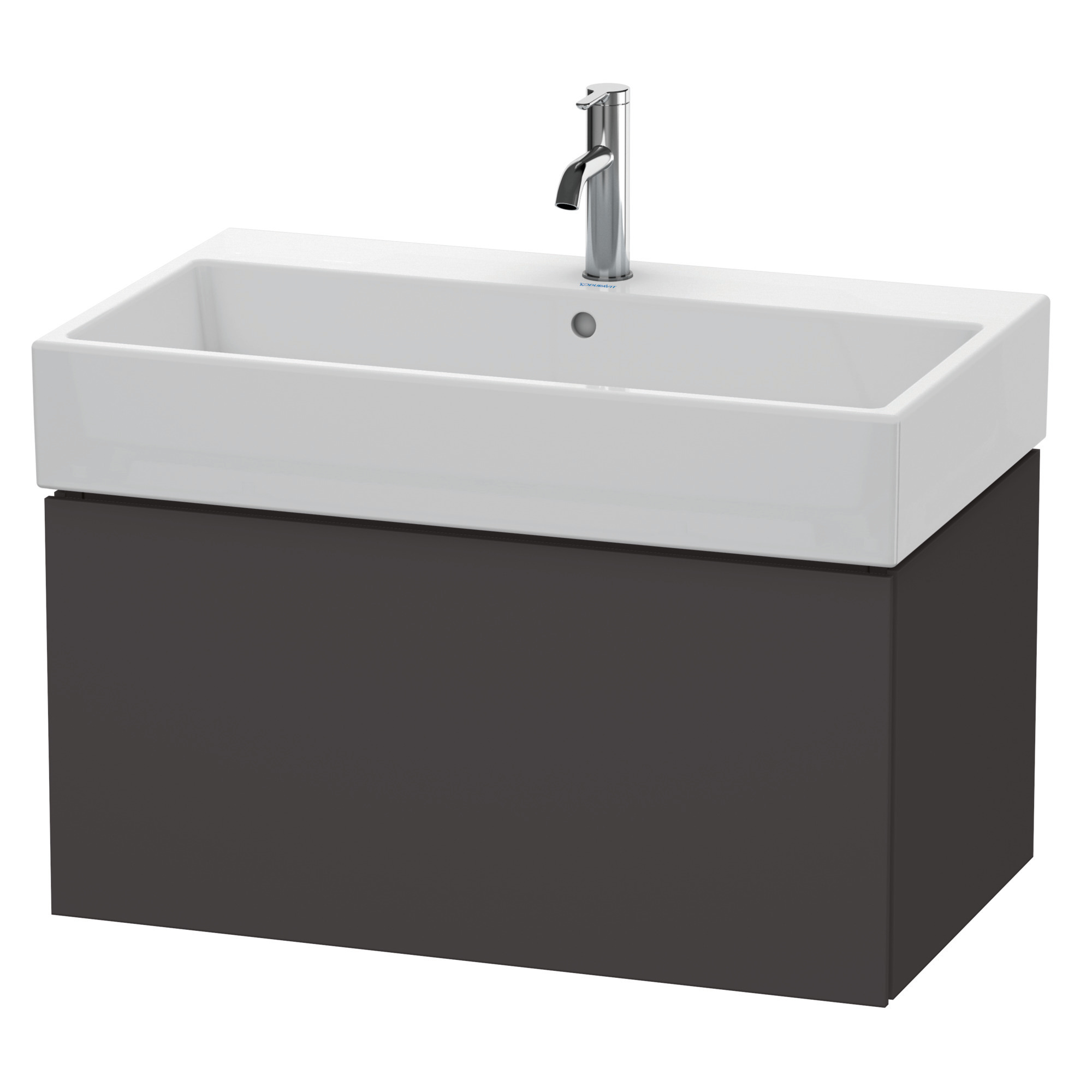 Duravit WTU L-Cube 394x784x459mm 1 Auszug, Graphit Supermatt