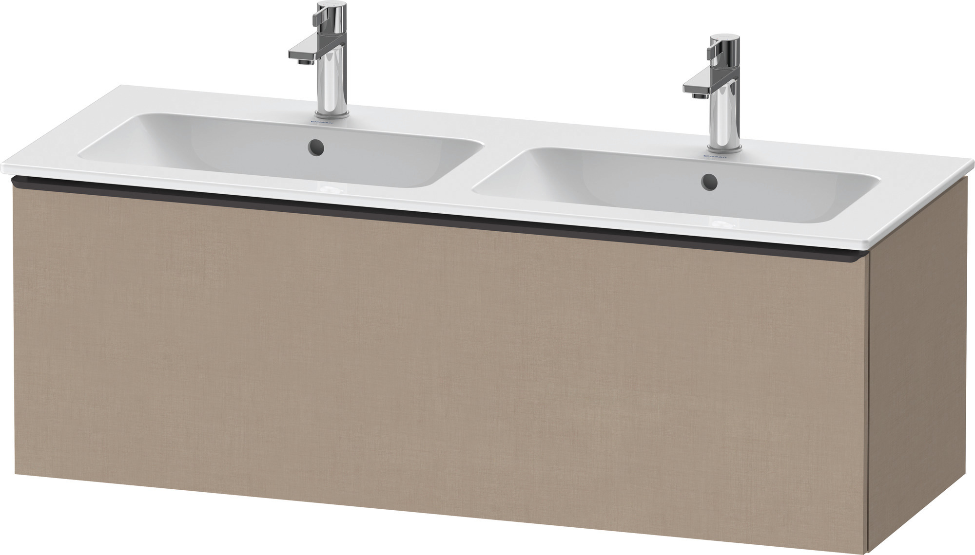 Duravit D-Neo WTU,Wdh,Ausz:1,Gr:Diamant Schw. 1280x462x440mm,Leinen Matt, Dekor