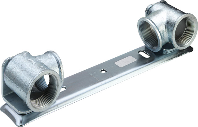 Viega Gaszähler-Anschlussplatte G23251 in Rp1 1/4 Stahl verzinkt Viega Gaszähler-Anschlussplatte G23251 in Rp1 1/4 Stahl verzinkt