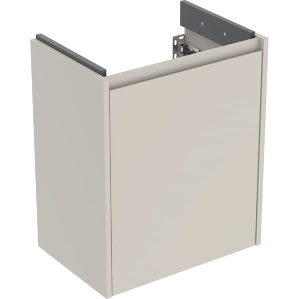 Geberit Renova Compact US für WT, mit 1 Tür 50x60,5x33,7cm, sandgrau/l. seidenmatt