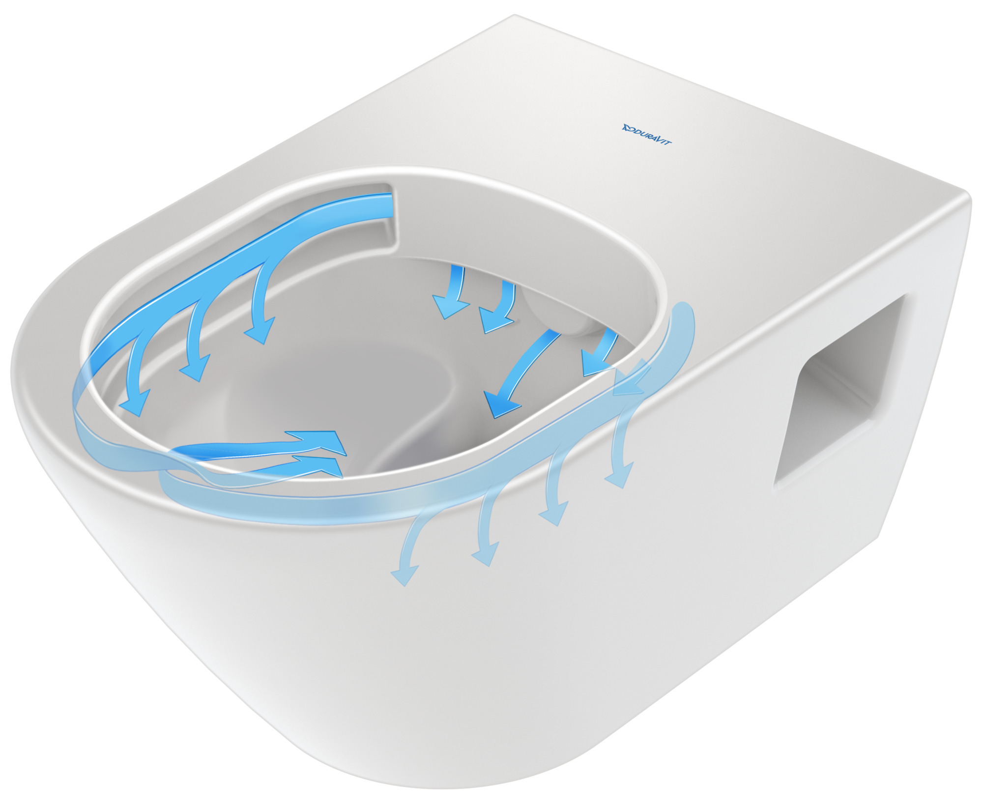 DU WWC 540mm D-Neo, weiß, Tiefspüler rimless