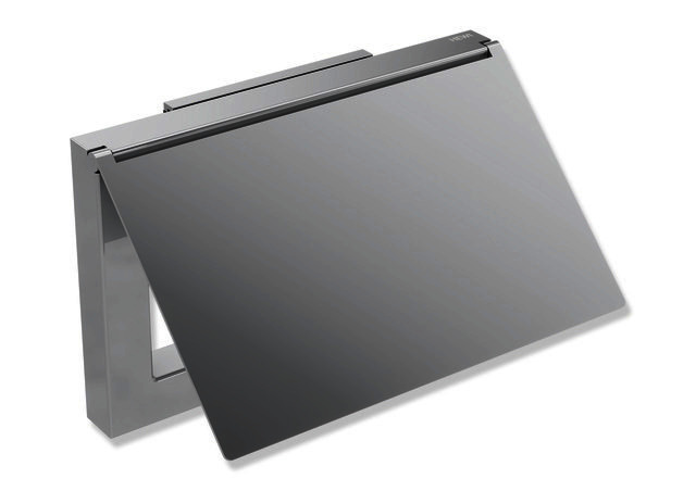 HEWI WC-Papierhalter Sys 900 Q, m. Deckel, chrom